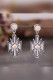 White Stone Geometric Earrings MOQ 5pcs