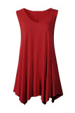 Irregular Hem Ruffle Tank Top