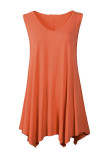 Irregular Hem Ruffle Tank Top