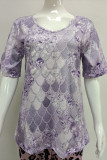 Fish Scale Glitter Short SLeeves Top