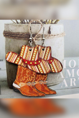 Western Cow Boy Earrings MOQ 5pcs