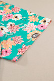 Green Vacay Floral Print Kimono