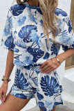 Tie Dye Printed Top With Shorts 2pcs Set
