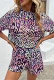 Tie Dye Printed Top With Shorts 2pcs Set