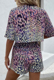 Tie Dye Printed Top With Shorts 2pcs Set