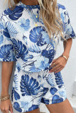 Tie Dye Printed Top With Shorts 2pcs Set