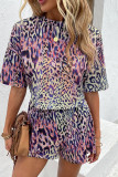Tie Dye Printed Top With Shorts 2pcs Set
