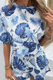 Tie Dye Printed Top With Shorts 2pcs Set