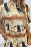 Tie Dye Printed Top With Shorts 2pcs Set