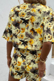 Tie Dye Printed Top With Shorts 2pcs Set