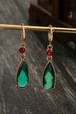 Green Diamond Water Drop Earrings MOq 5pcs