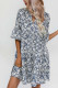 Loose Fit Half Sleeves Printing Dress