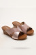 Crisscross Straps Wedge Sandals
