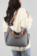 Contrast Tape Plain Canvas Weekender Bag