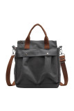 Zipper Canvas Crossbody Shoulder Bag