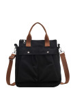 Zipper Canvas Crossbody Shoulder Bag
