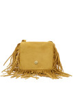 Button Closure Tassel Crossbody Bag For Kid's