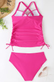 Leopard Wrapped Smocked 2PCS Swim Set