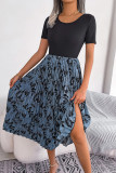 Floral Printed Pleated Midi Dress