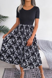Floral Printed Pleated Midi Dress
