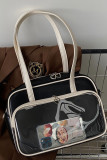 Zipper Crossbody Shoulder Tote Bag