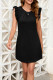 Sleeveless Ruffle Plain Mini Dress
