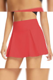 Plain Wide Waistband Tuck Skort