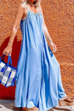 Spaghetti Plain Wide Leg Jumpsuit