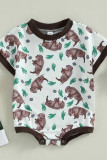 Cactus and Animals Print Baby Romper