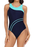 Color Block One Piece Swimsuit
