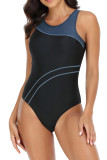 Color Block One Piece Swimsuit