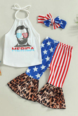 Independence Day Merica Flag Girls 3PCs Set