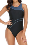Color Block One Piece Swimsuit