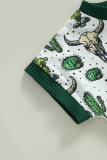 Cactus and Animals Print Baby Romper