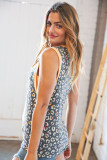 Leopard Chevron Print Tank Top