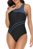 Color Block One Piece Swimsuit