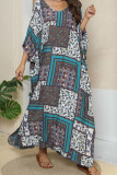 Boho Style Print Beach Cover Up Kimono