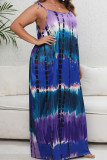 Plus Size Spaghetti Tie Dye Dress