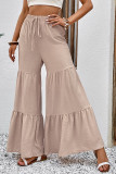 High Waist Tiered Wide Leg Flare Pants