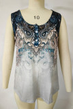 Buttoned Down Gradiant Printed Tank Top