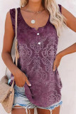 Buttoned Down Gradiant Printed Tank Top