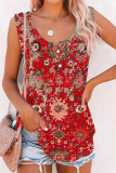 Buttoned Down Gradiant Printed Tank Top