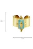 Open Stone And Steel Ring MOQ 5pcs