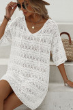 Hollow Out Beach Dress Cover Up