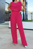 Backless Plain ONe Piece Jumpsuit