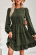 Swiss Dot Crochet Ruffle Hem Dress