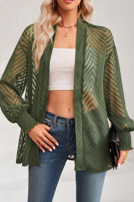Front Open Jacquard Outerwear