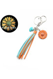 Tassel Sunflower Keychain MOQ 3PCS