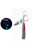 Neon Bull Skull Tassels Keychain MOQ 3pcs