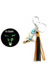 Neon Bull Skull Tassels Keychain MOQ 3pcs